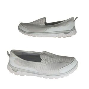 Danskin Now Women's Slip On Memory‎ Foam Athletic Shoes Sneakers White Size 8